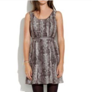 Madewell Silk Snakecharmer print Dress Sz 0 NWOT